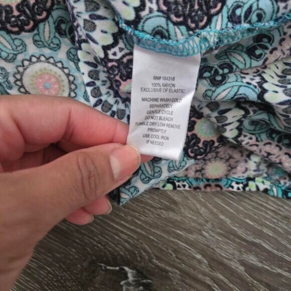 Vintage Y2K long tube top boho abstract style size medium - Picture 8 of 8